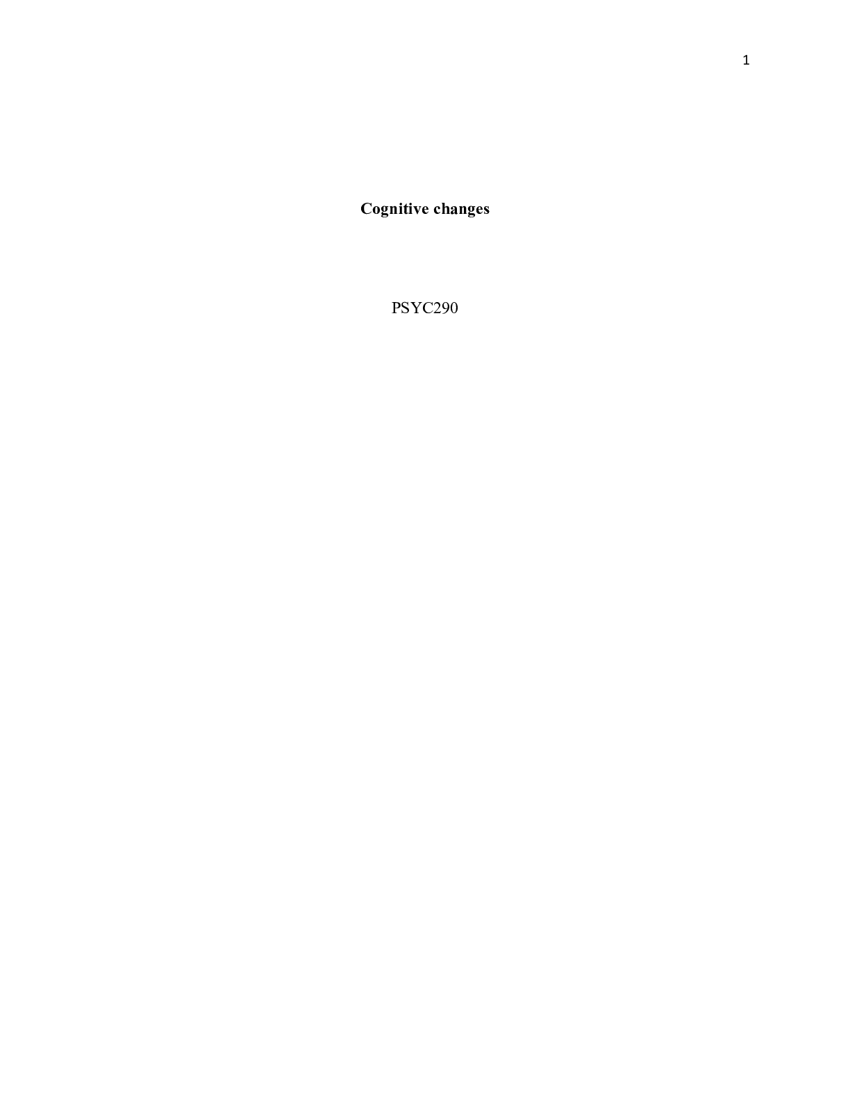 Preview image of Cognitive_changes.docx    Cognitive changes   PSYC290    Attention deficit hyperactivity document